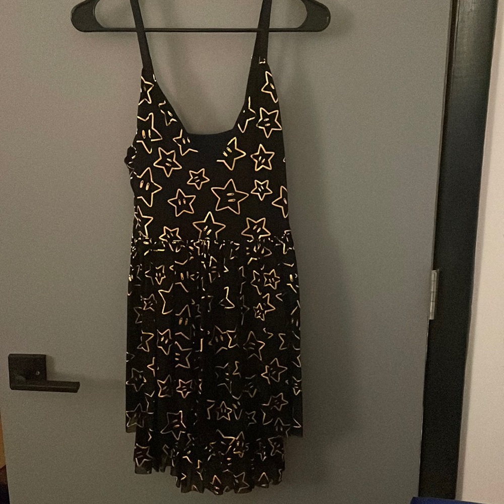 Blackmilk x Nintendo Super Stars Sheer Tier Dress